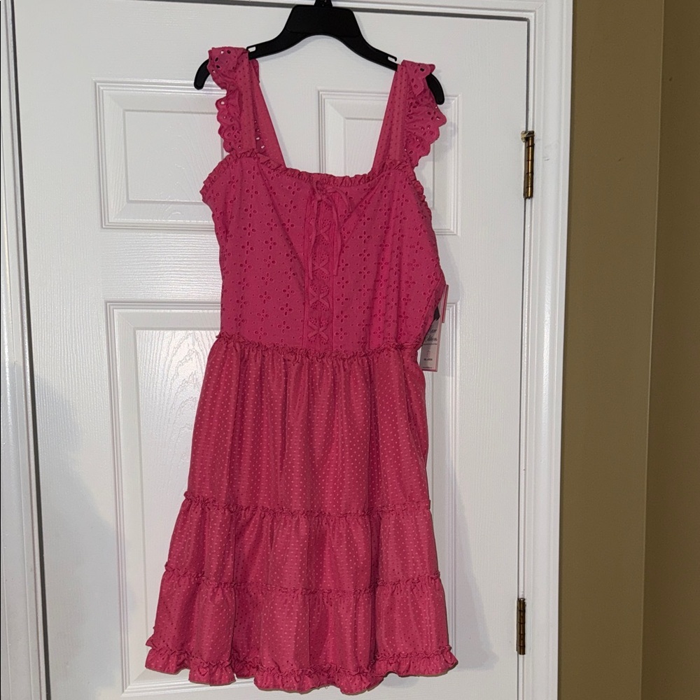 Pink Ruffled Kids Dress 20 1/2